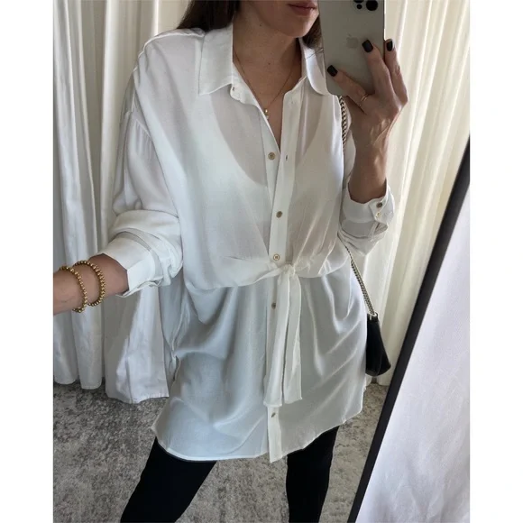CAMILLE SHIRT — In Off White - Picture 7 of 10